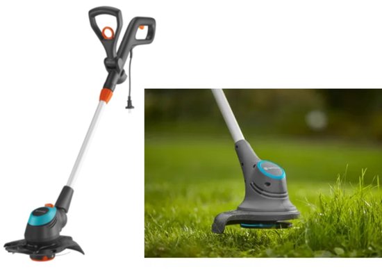 Accu Grastrimmer 23 cm | Lichte Trimmer met Verstelbare Steel & Handgreep | Geschikt voor Krappe Plekken & Gazonranden | LED Display | nclusief Reservebladen|Compatibel met 18V Power- tuin gereedschap Tuingereedschap- trimmer- grasmaaier- gras maaier