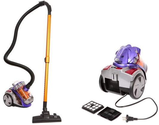 Fameilleur stofzuiger zonder zak- zakloze stofzuiger- stof zuiger- Vacuum Cleaner Zakloos - Geschikt Voor Dierenharen -800W - Sterke Zuigkracht - Blauw- Stofopvangcapaciteit van 2 liter- Grijs, Oranje, Paars