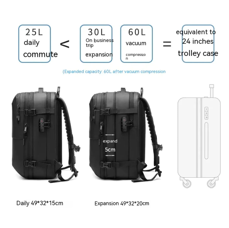 Men's Minimalist Multifunctional Travel Backpack