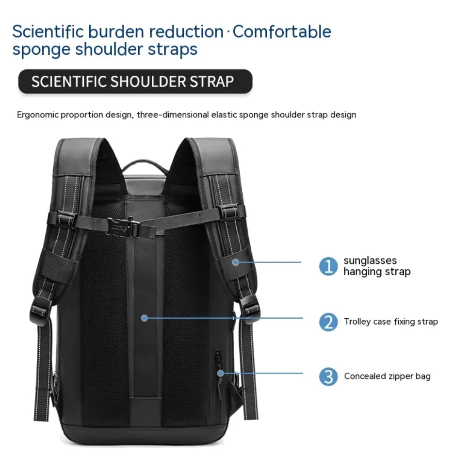 Men's Minimalist Multifunctional Travel Backpack