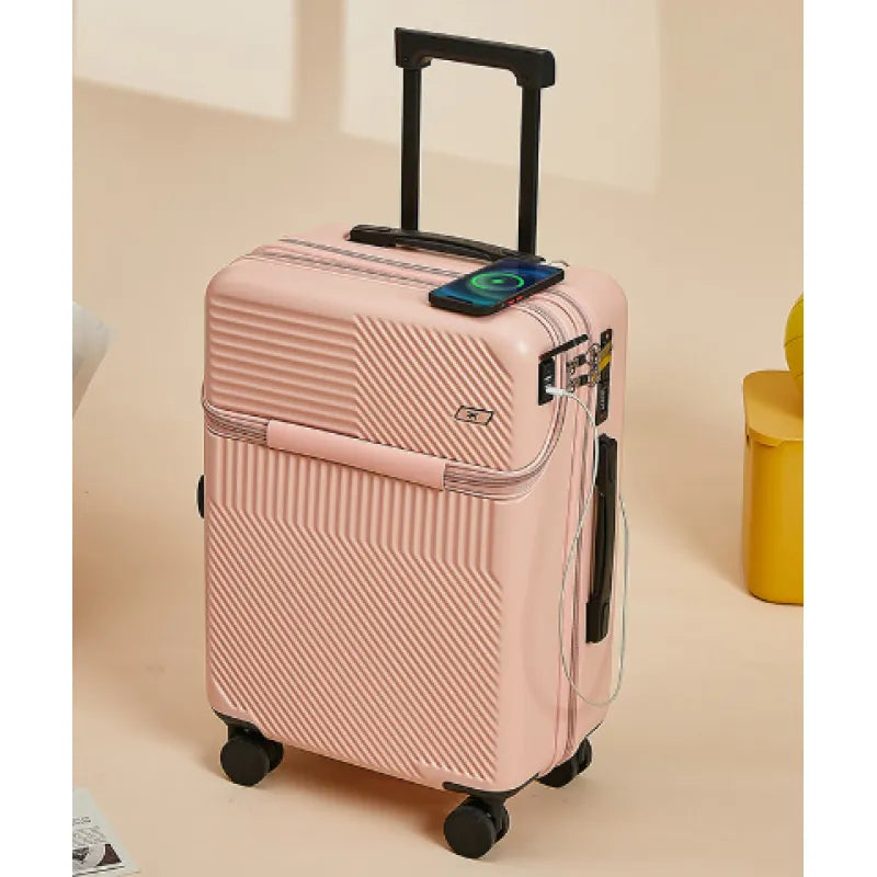 US Multi-functional Front Fastening Luggage Large Capacity