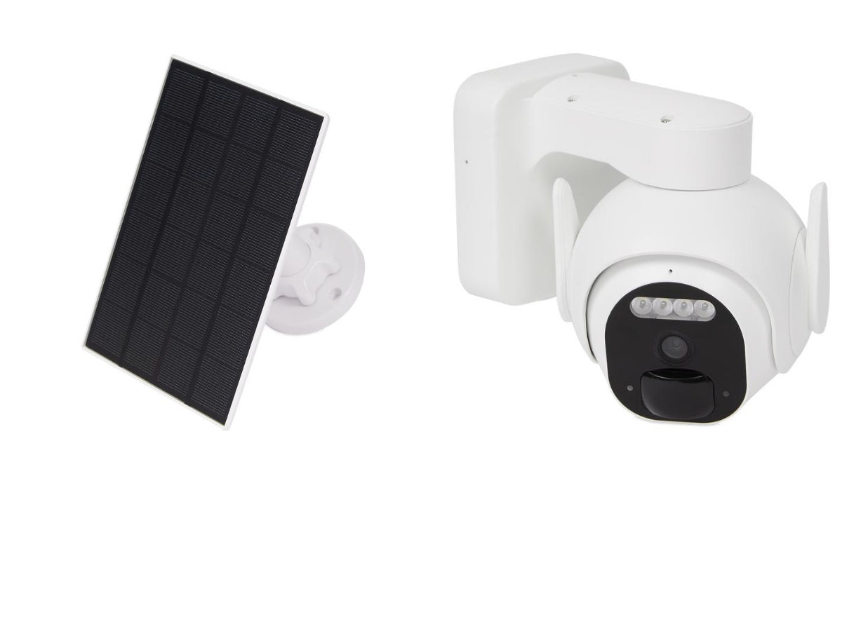 Ip camera voor buiten- Smart Connect draadloze camera voor buiten- Werkt op zonne-energie & oplaadbare batterij-bedienbaar via app- alarmfunctie- bewakingscamera- bewaking- beveiligingscamera- beveiliging- bewaking camera- security-