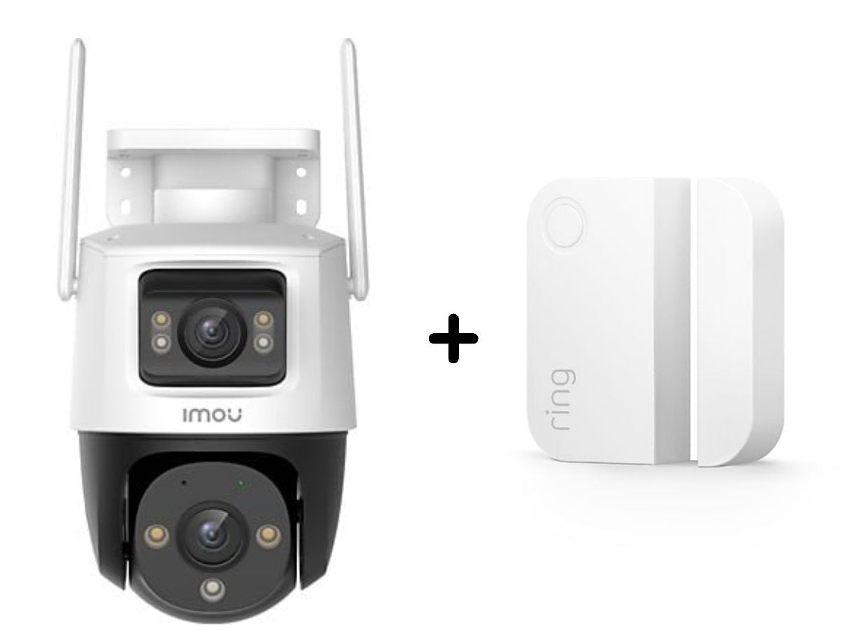 bewakingscamera+bewegings sensor- Complete Beveiligingsbundel: Contactsensor en 1080p IP Camera met Nachtzicht, Bewegingdetectie, Tweerichtingsaudio, Smartphone Meldingen en Lokale Opslag – Eenvoudige Installatie, bewakingscamera- bewaking