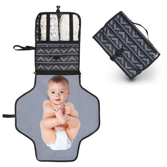 Foldable Waterproof Baby Changing Pad – Portable Diaper Mat for Newborns – Travel-Friendly, Easy-to-Clean Diaper Changing Cover