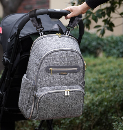 Foldable Diaper Backpack – Multi-Compartment Baby Bag with Insulated Pockets, Stroller Straps & Changing Pad – Lightweight Travel Organizer