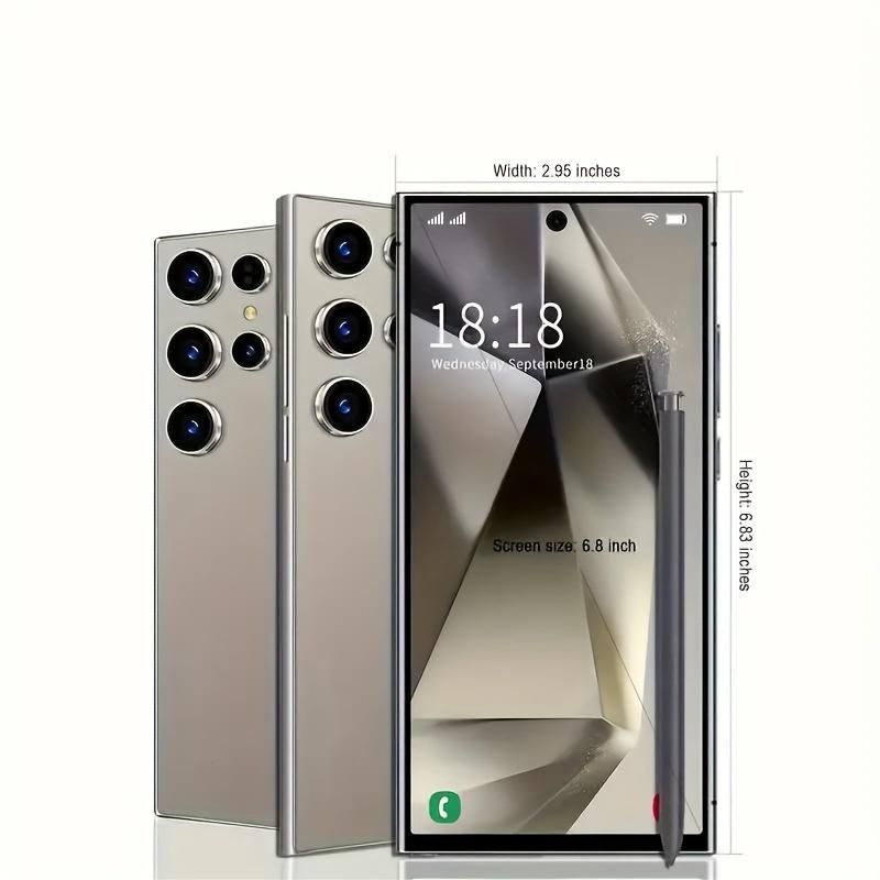 256GB Dual SIM Android Smartphone – 6.8" Full HD Display | Unlocked I24 Ultra Mobile Phone