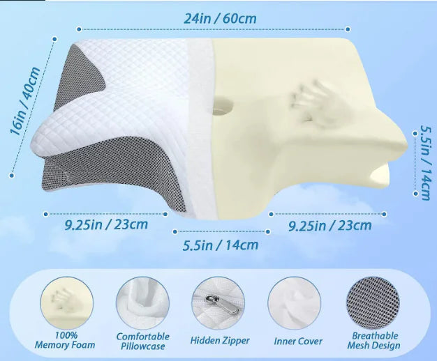 Memory Foam Cervical Support Pillow